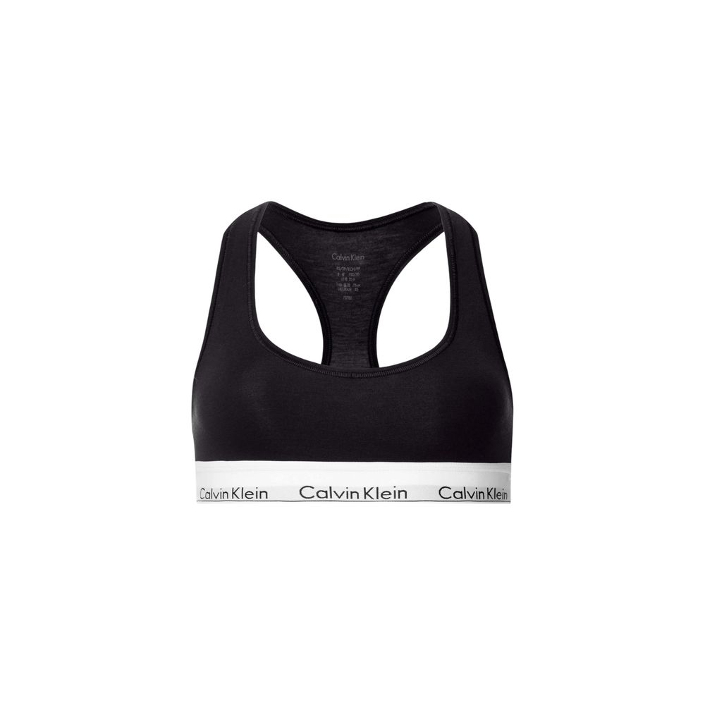 Black Cotton Bra - ventzia