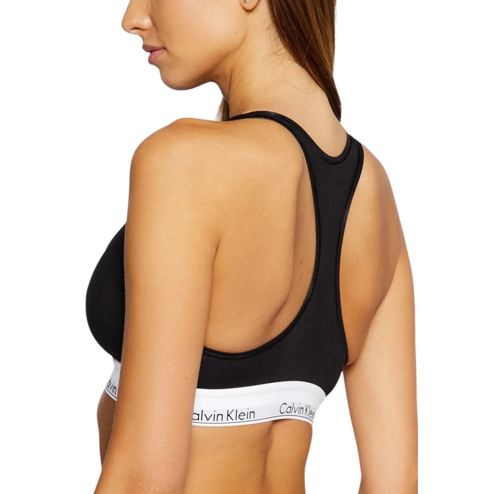 Black Cotton Bra - ventzia