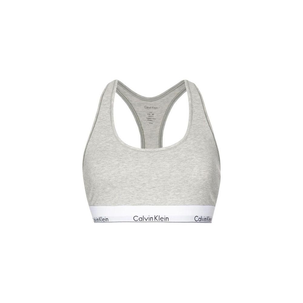Gray Cotton Bra - ventzia