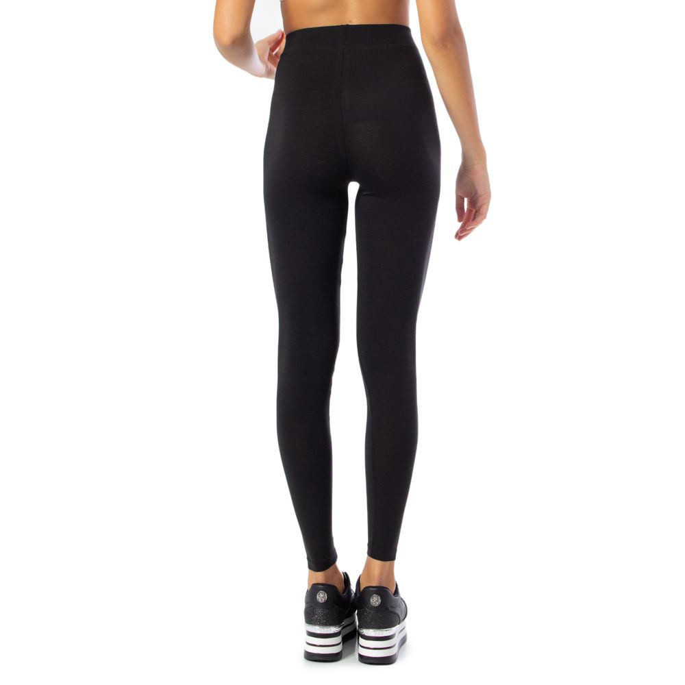 Black Cotton Leggings - ventzia