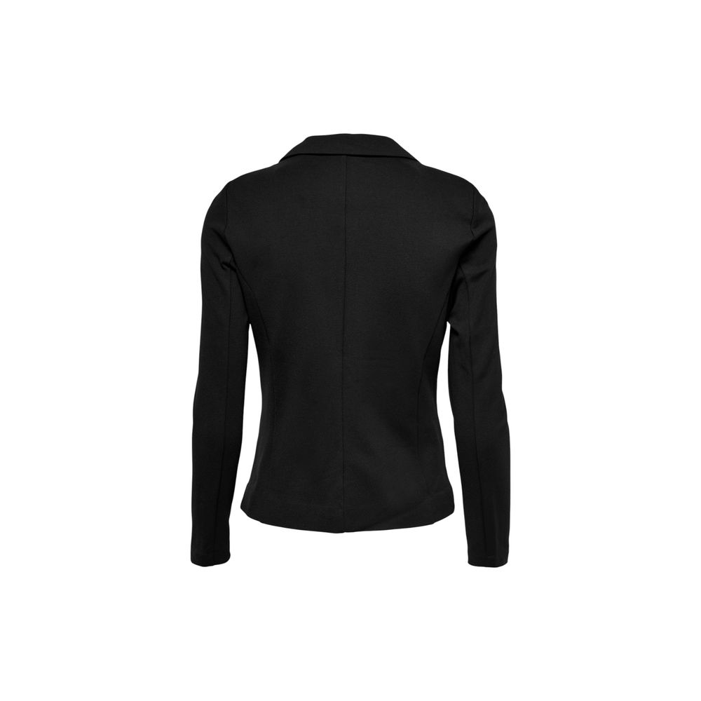 Black Viscose Blazer - ventzia