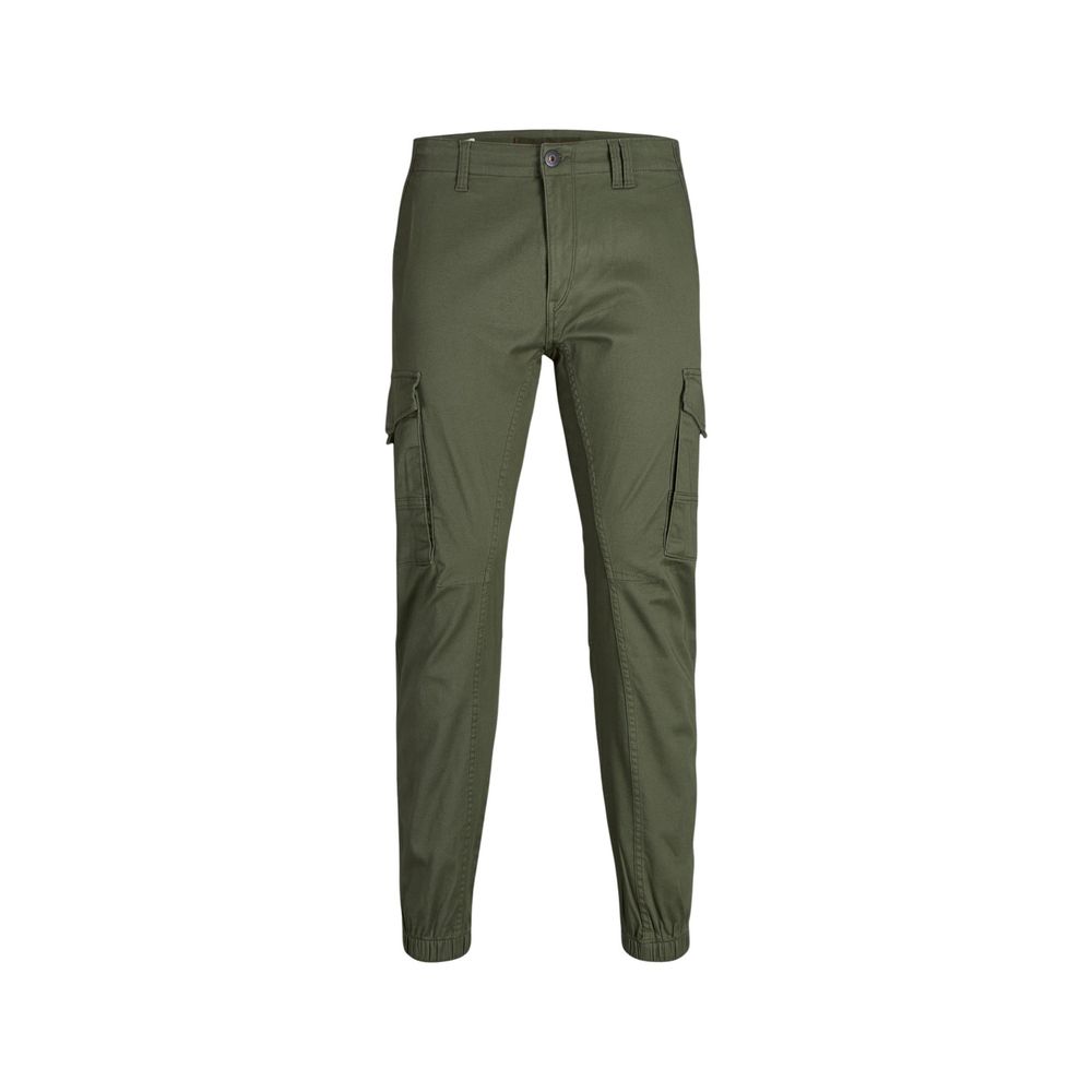 Green Cotton Skinny Pants - ventzia