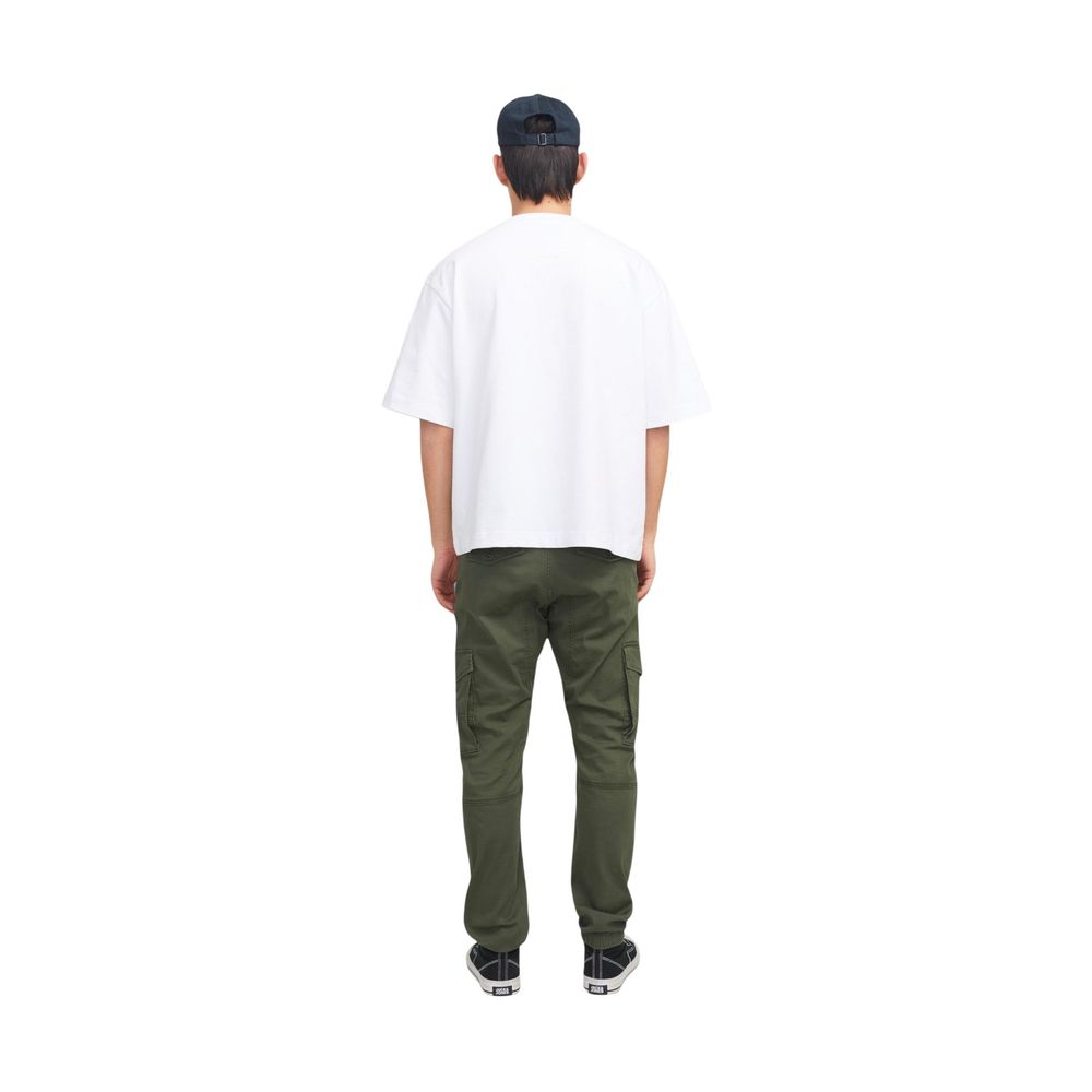 Green Cotton Skinny Pants - ventzia