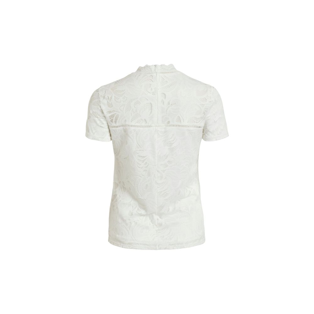 Cream Polyamide T-Shirt - ventzia