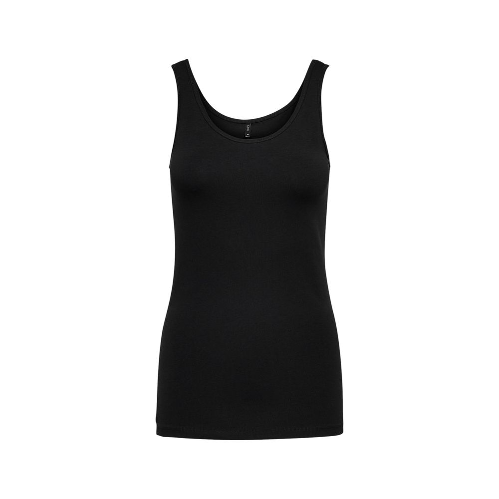 Black Cotton Tank Tops - ventzia