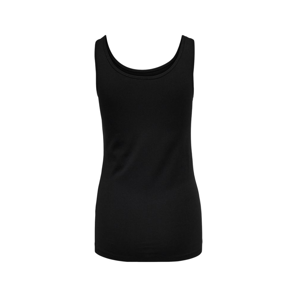 Black Cotton Tank Tops - ventzia