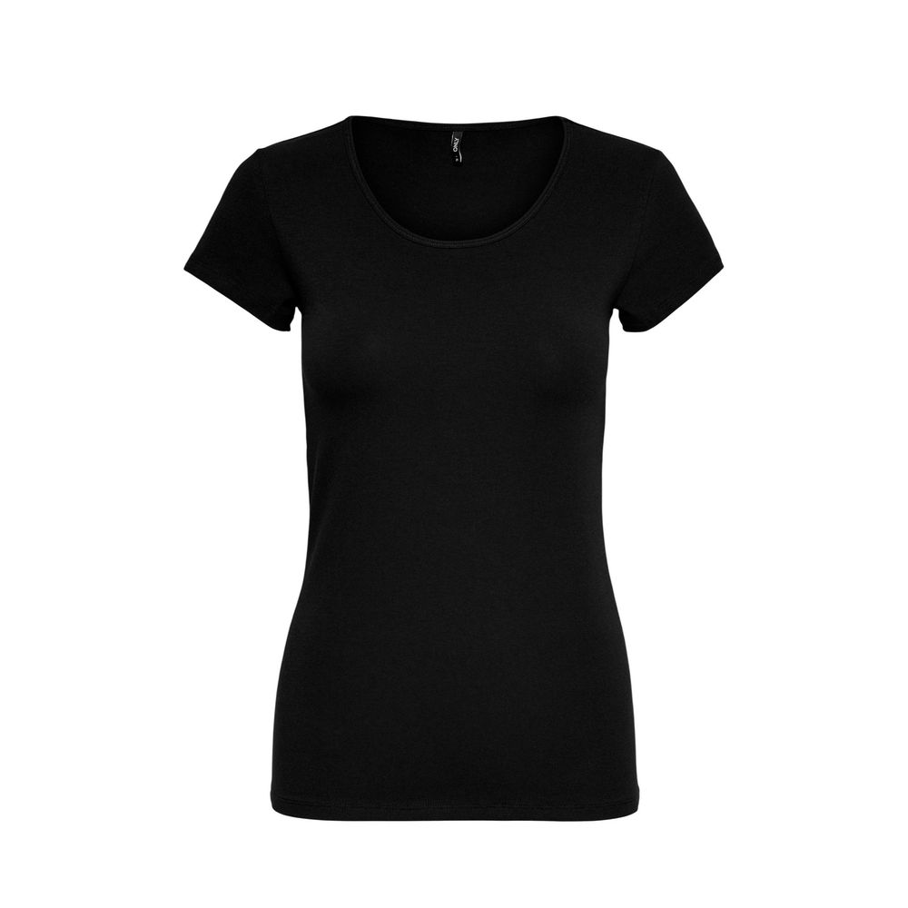 Black Cotton T-Shirt - ventzia