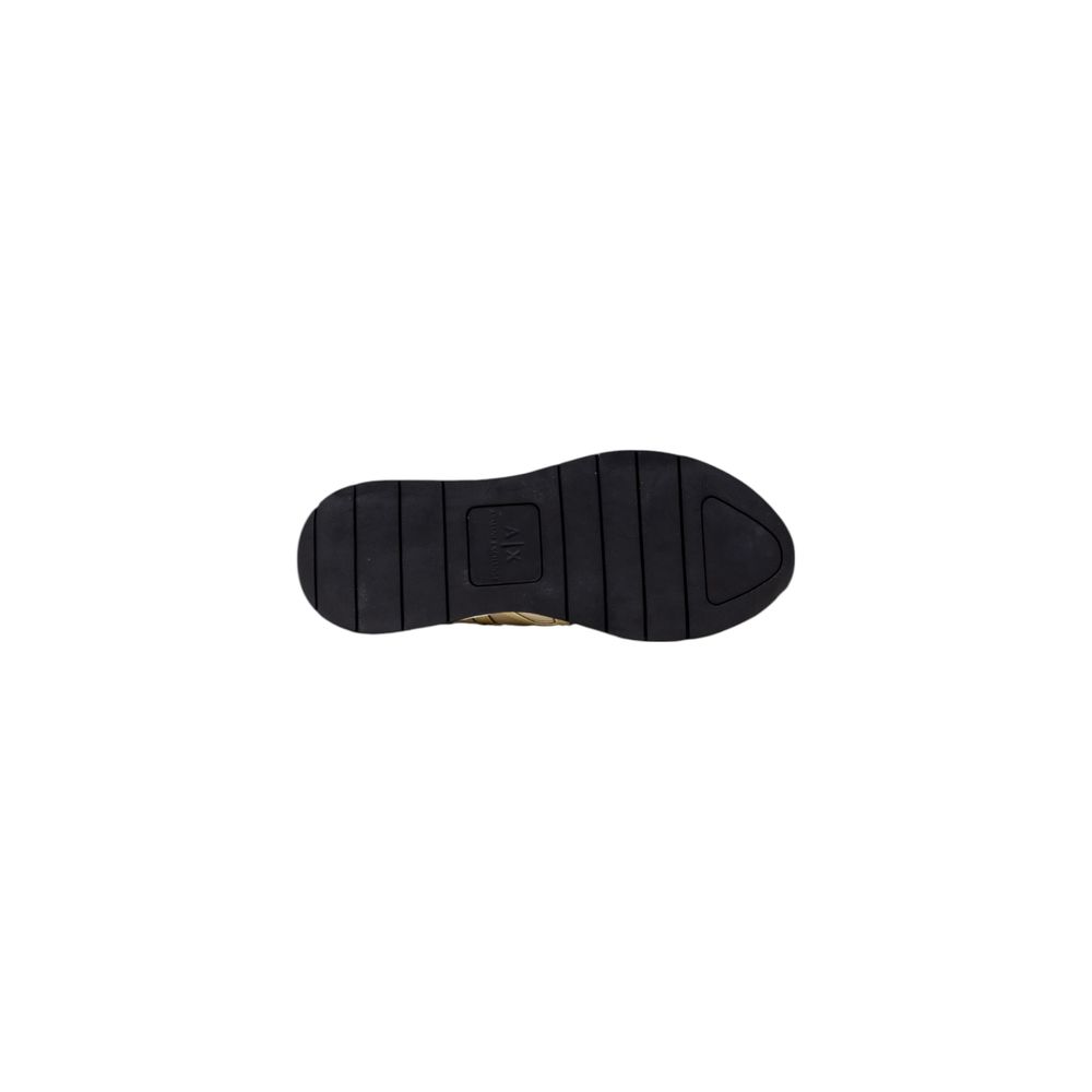 White Polyester Athletic Sneakers
