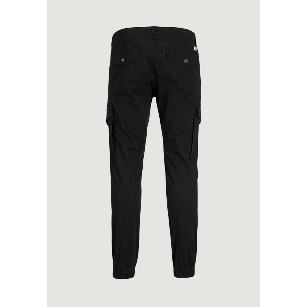 Black Cotton Skinny Pants - ventzia