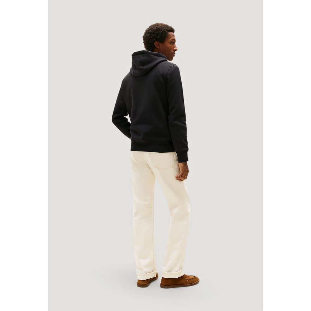 Black Cotton Hoodie - ventzia