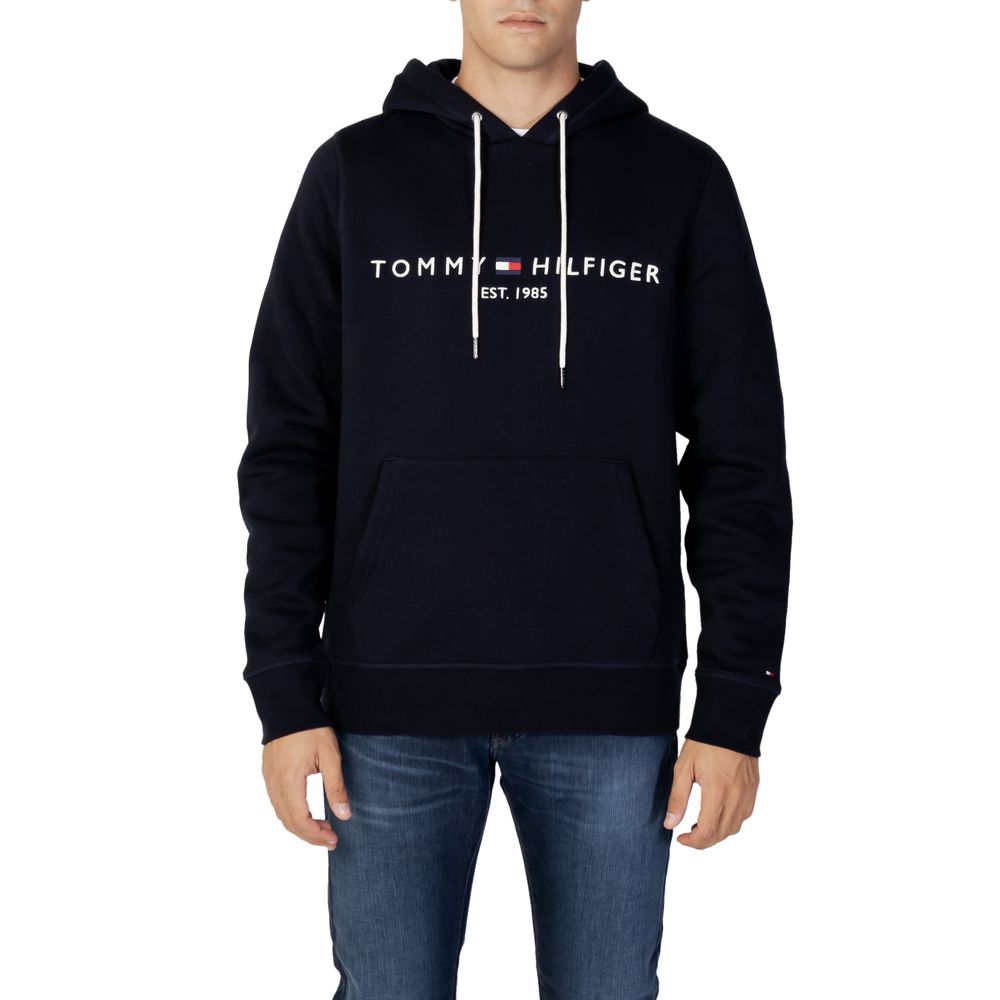 Blue Cotton Hoodie - ventzia