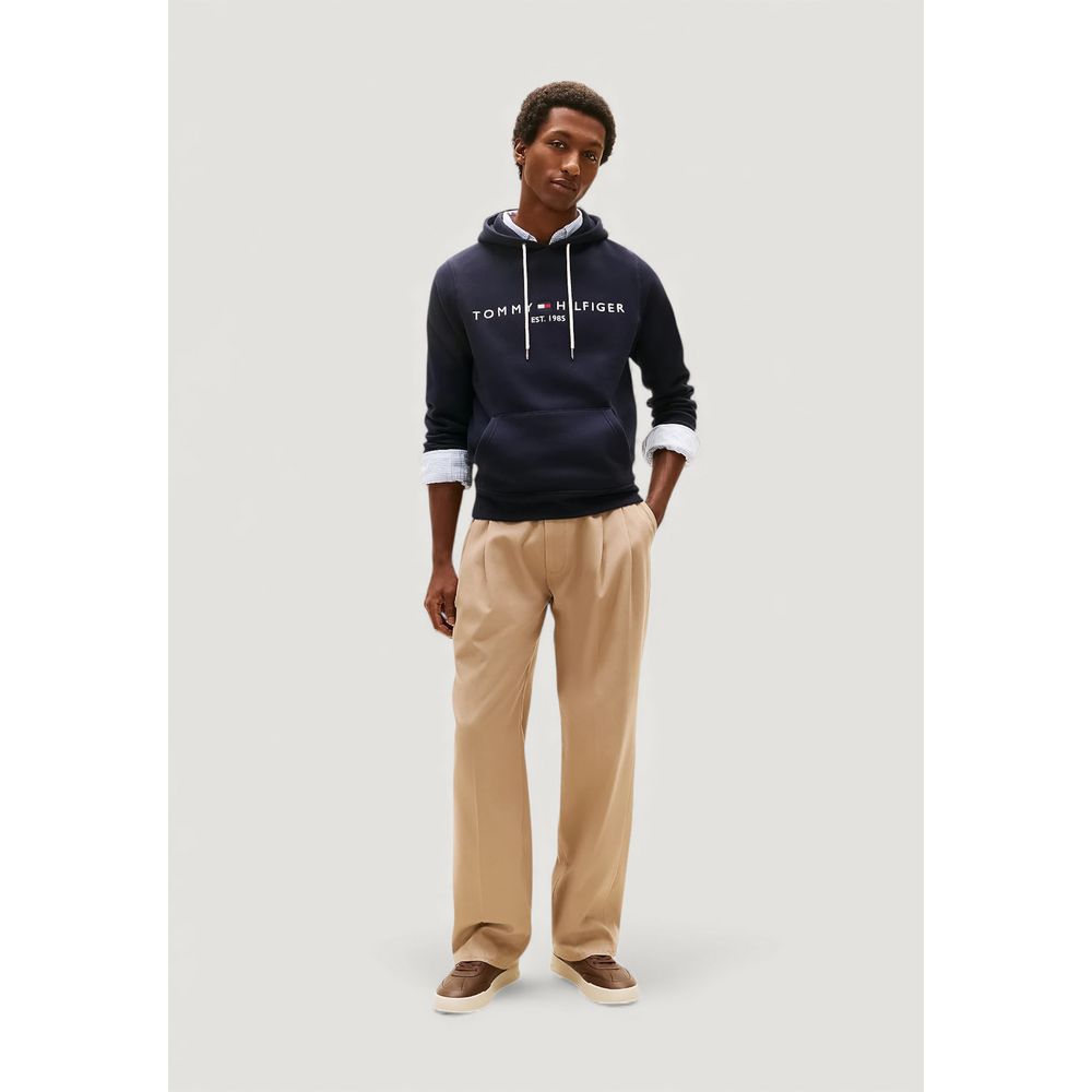 Blue Cotton Hoodie - ventzia