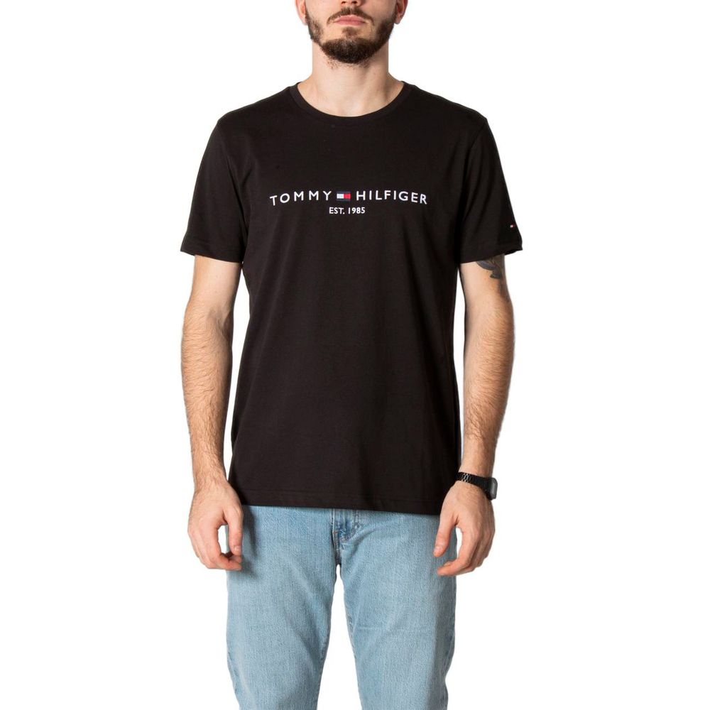 Black Cotton T-Shirt - ventzia