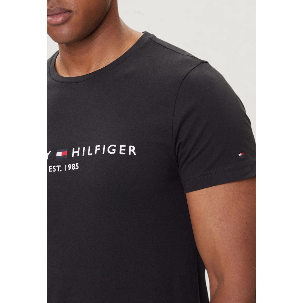Black Cotton T-Shirt - ventzia