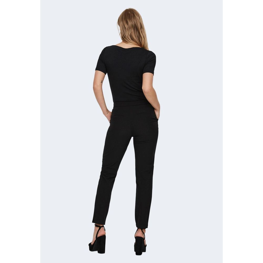 Black Viscose T-Shirt - ventzia