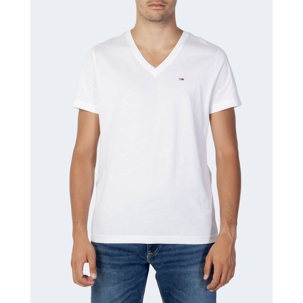 White Cotton T-Shirt - ventzia