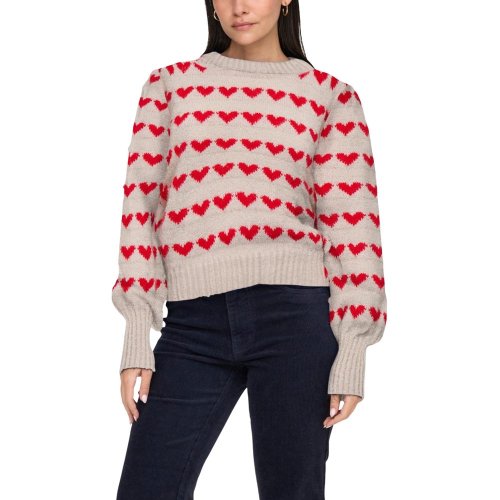 Beige Polyester Sweatshirt - ventzia