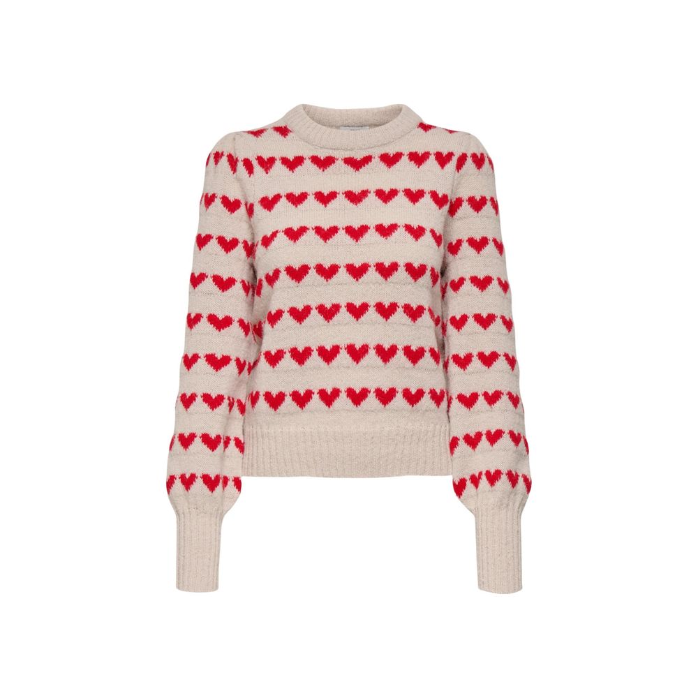 Beige Polyester Sweatshirt - ventzia