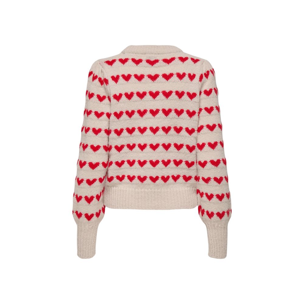 Beige Polyester Sweatshirt - ventzia