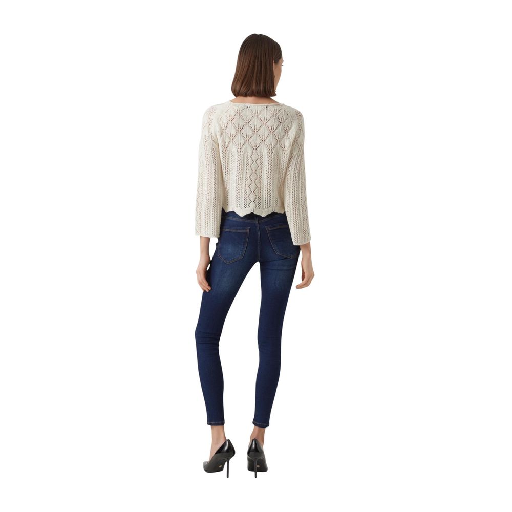 Beige Cotton Sweatshirt - ventzia