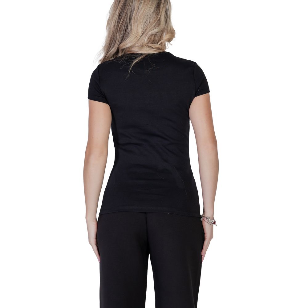 Black Cotton T-Shirt - ventzia