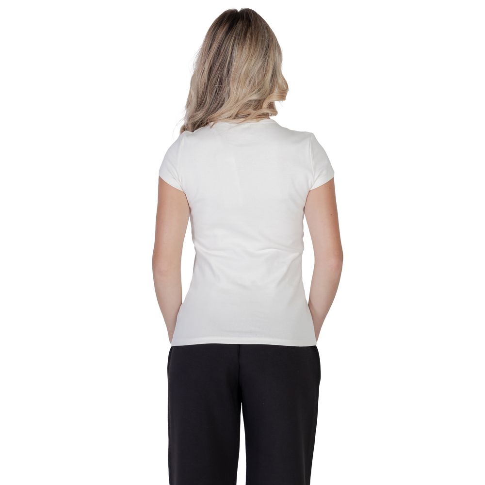 Cream Cotton T-Shirt - ventzia