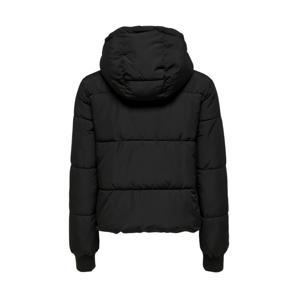 Black Polyester Shell Jacket - ventzia
