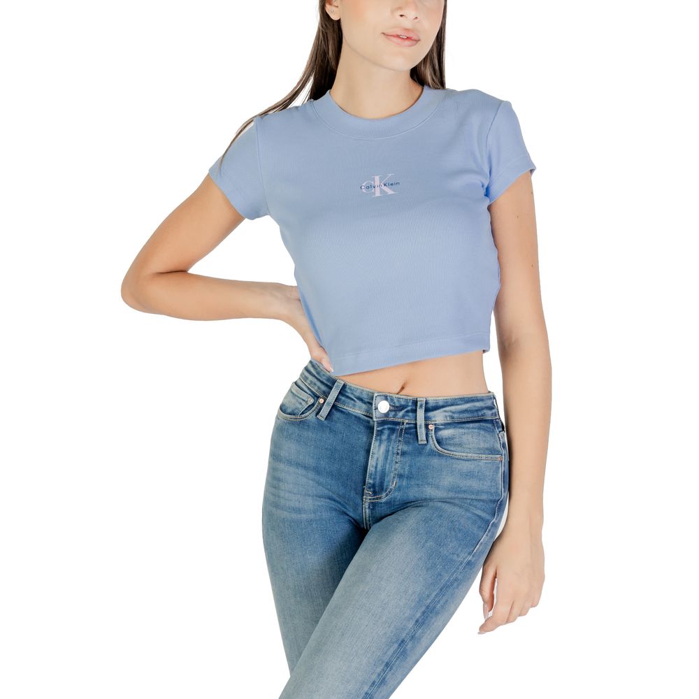 Blue Cotton T-Shirt - ventzia