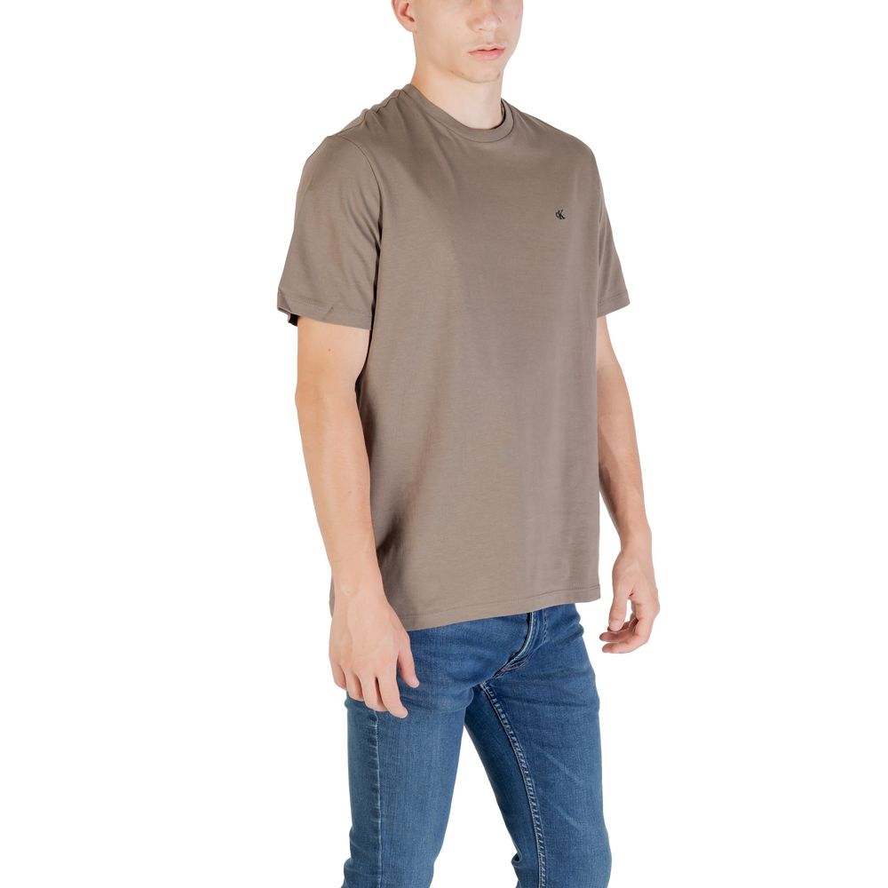 Brown Cotton T-Shirt - ventzia