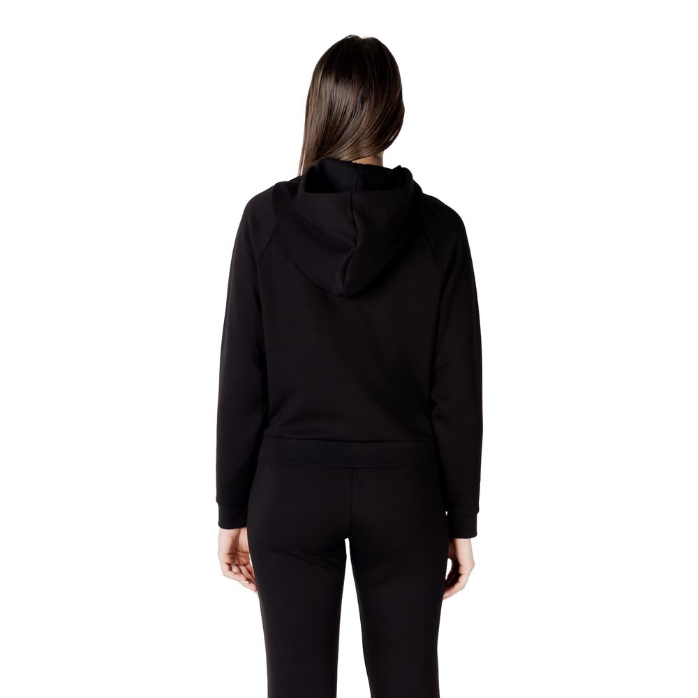Black Viscose Hoodie - ventzia