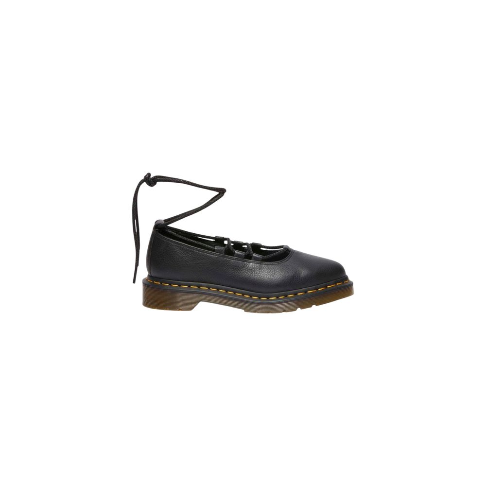 Black Leather Platform Pumps