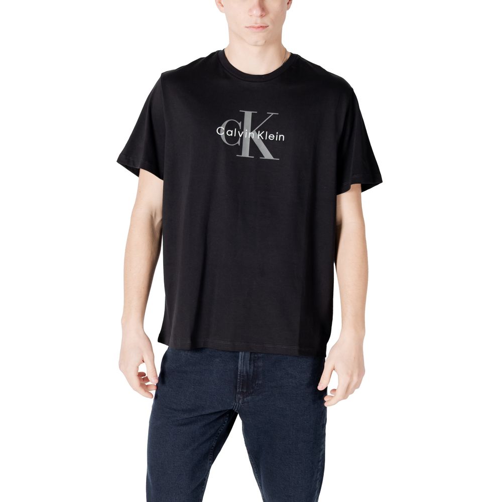 Black Cotton T-Shirt - ventzia