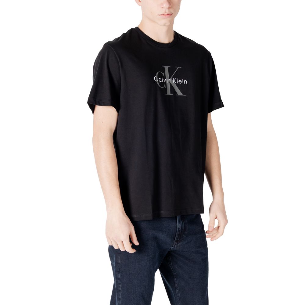 Black Cotton T-Shirt - ventzia