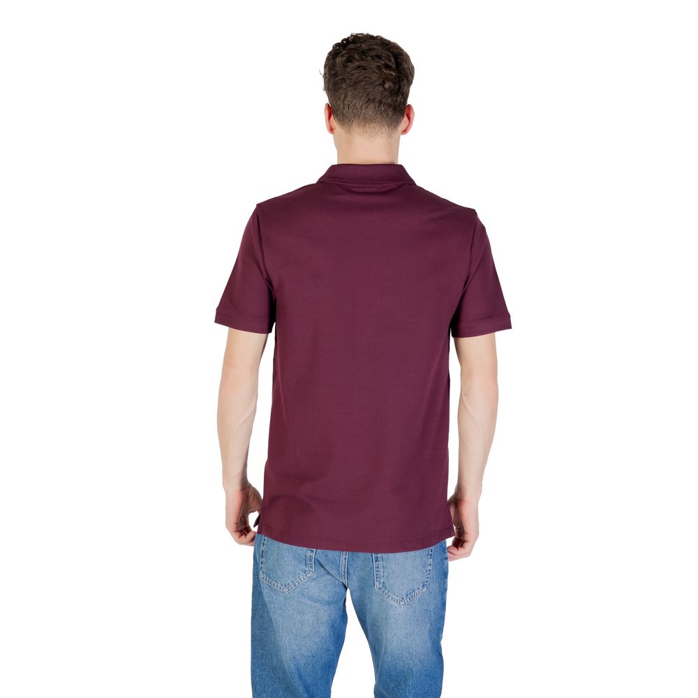 Bordeaux Cotton Polo Shirt - ventzia