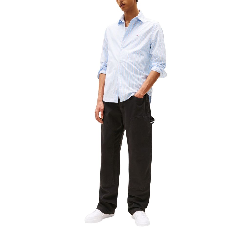 Black Organic Cotton Casual Pants - ventzia