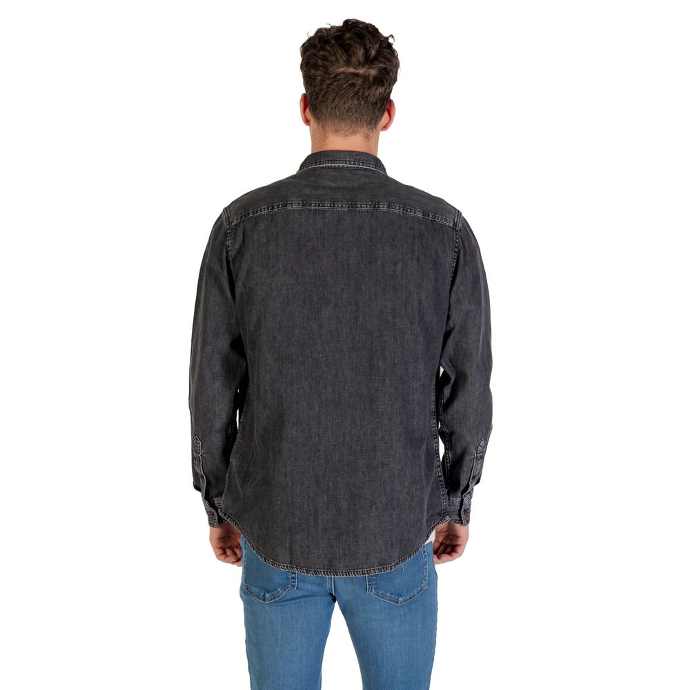Black Denim Shirt - ventzia