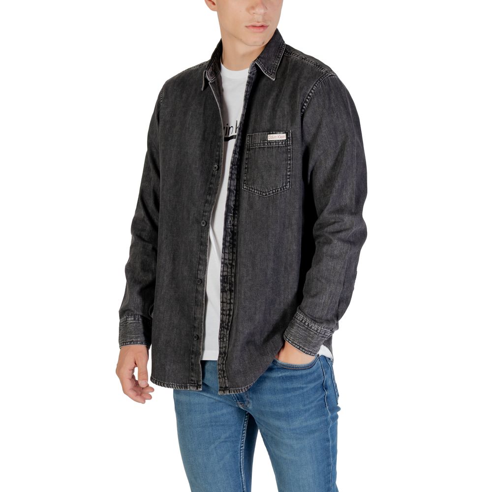 Black Denim Shirt - ventzia