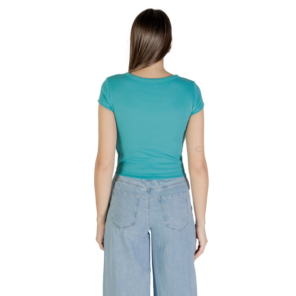 Blue Cotton T-Shirt - ventzia