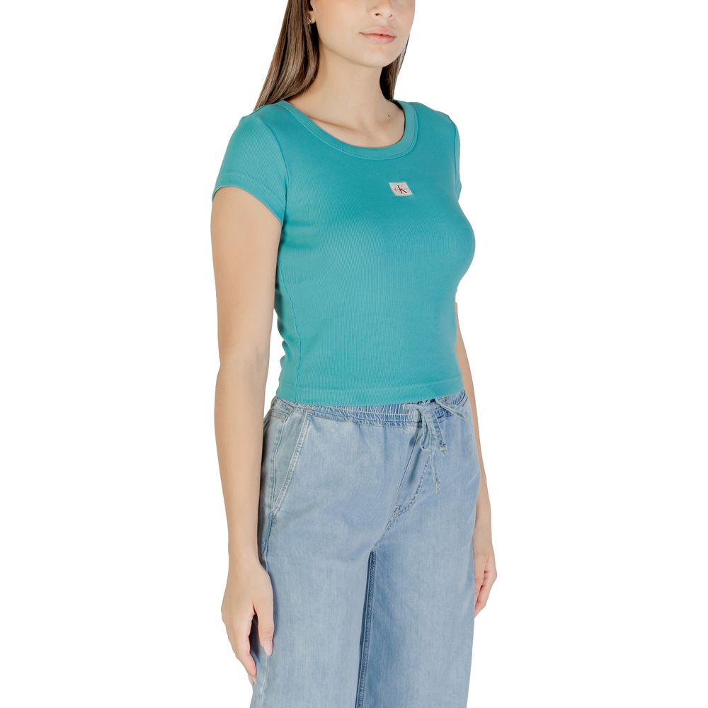 Blue Cotton T-Shirt - ventzia