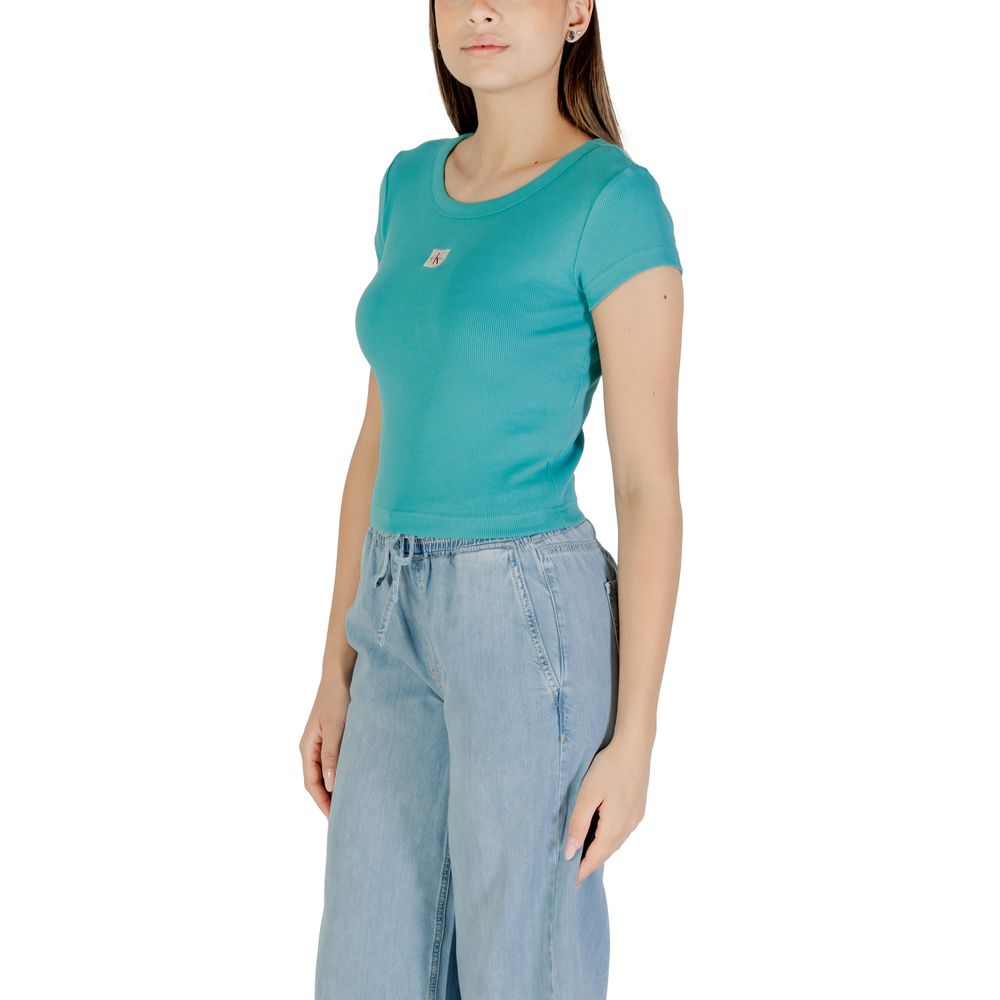 Blue Cotton T-Shirt - ventzia