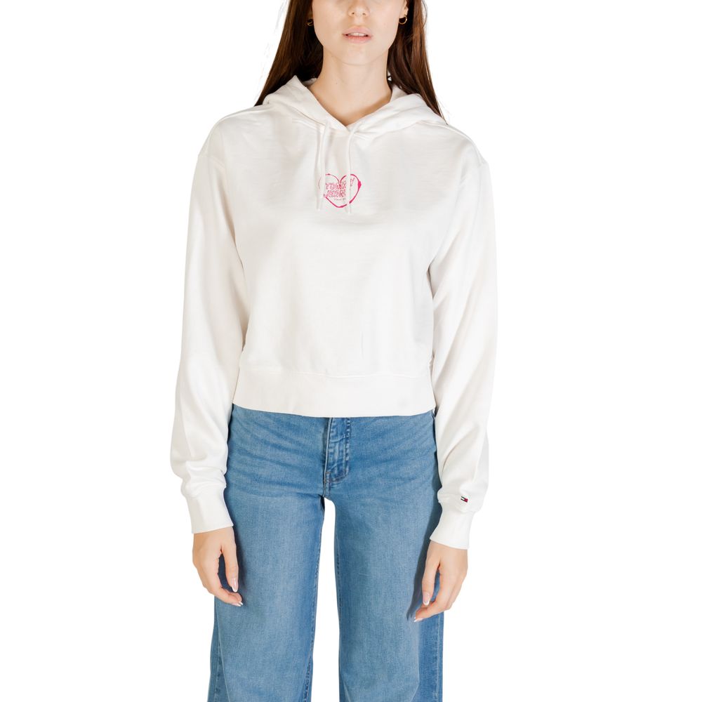 Cream Recycled Cotton Hoodie - ventzia