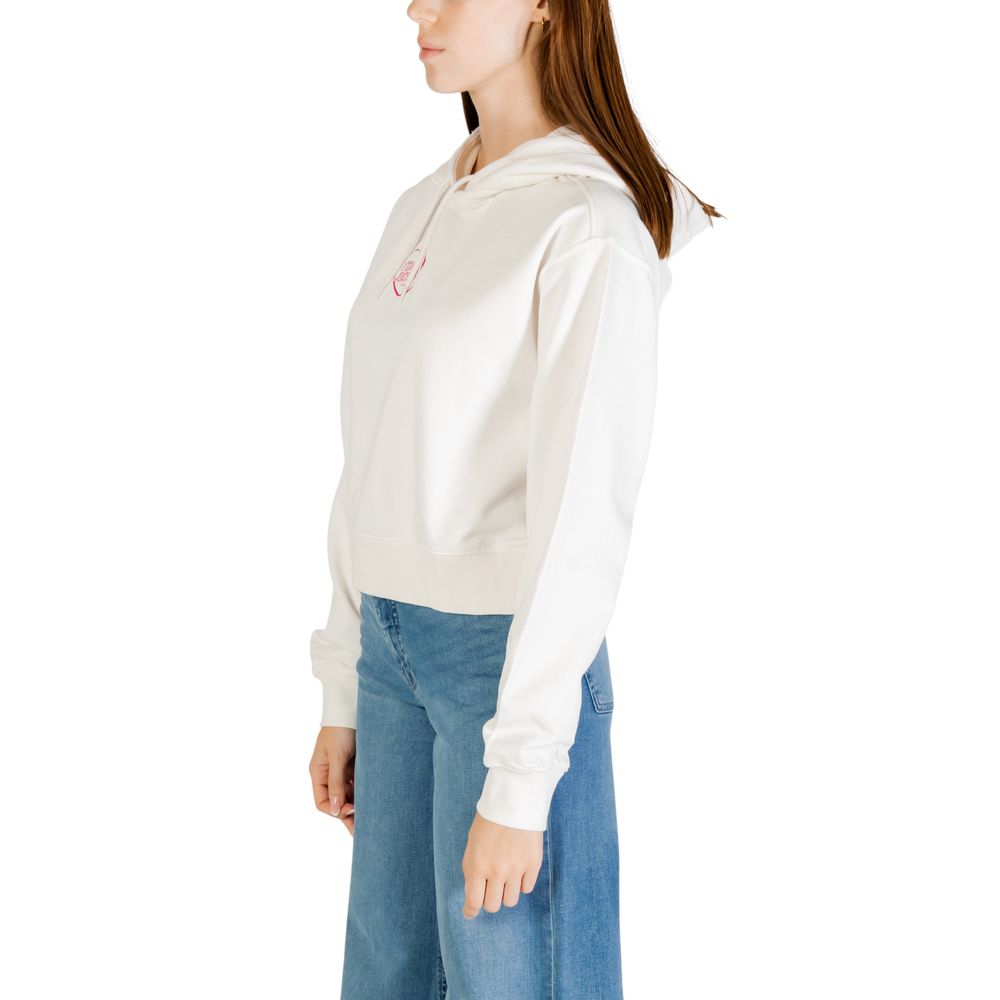 Cream Recycled Cotton Hoodie - ventzia