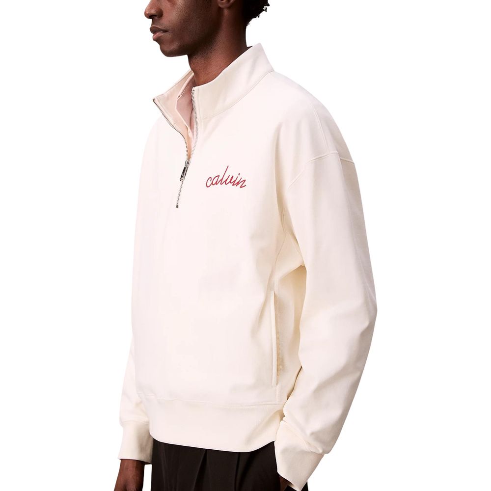 White Cotton Sweatshirt - ventzia