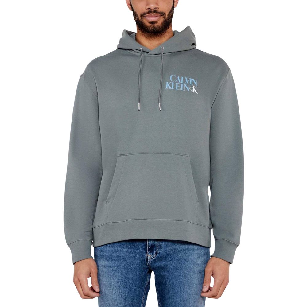 Gray Cotton Hoodie - ventzia