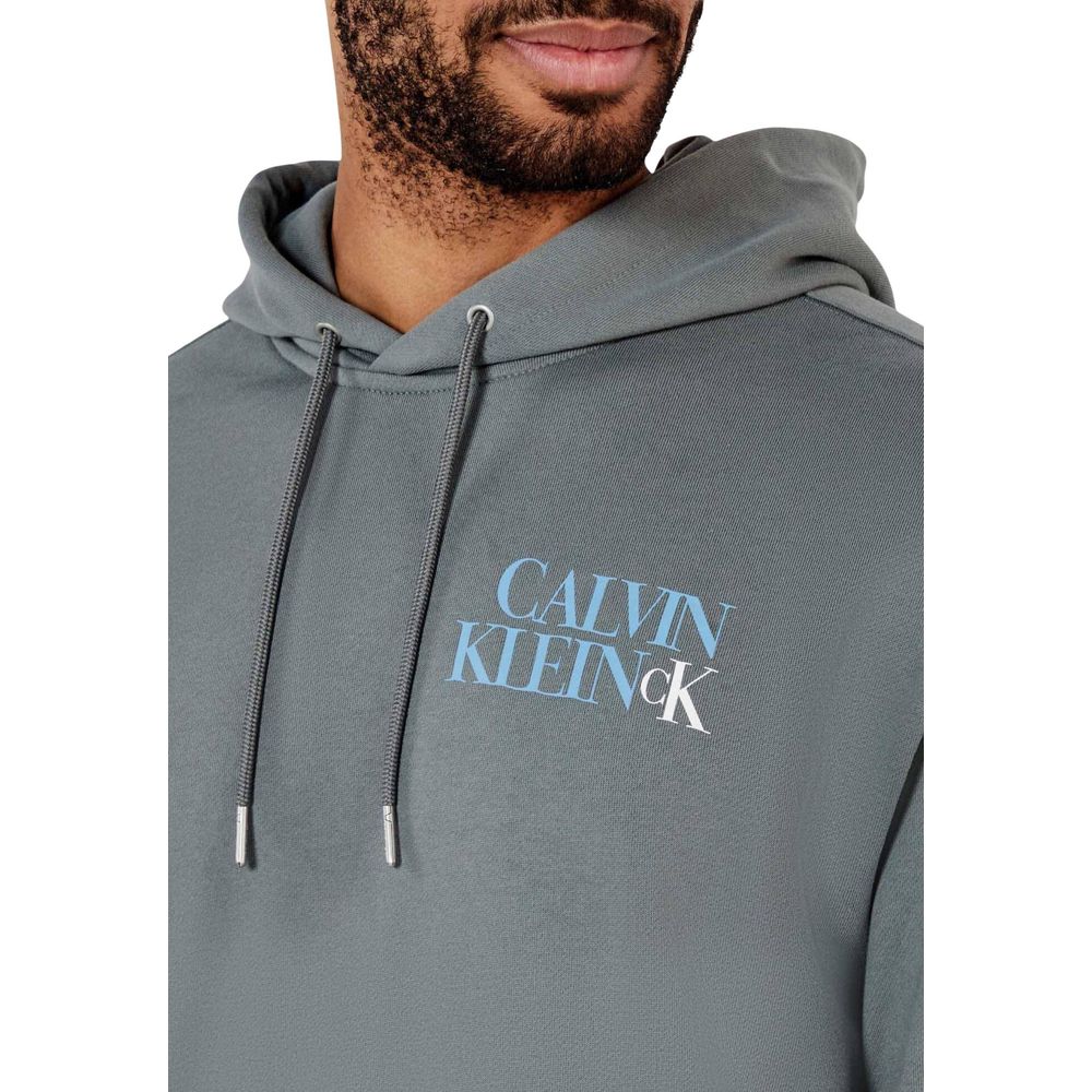 Gray Cotton Hoodie - ventzia