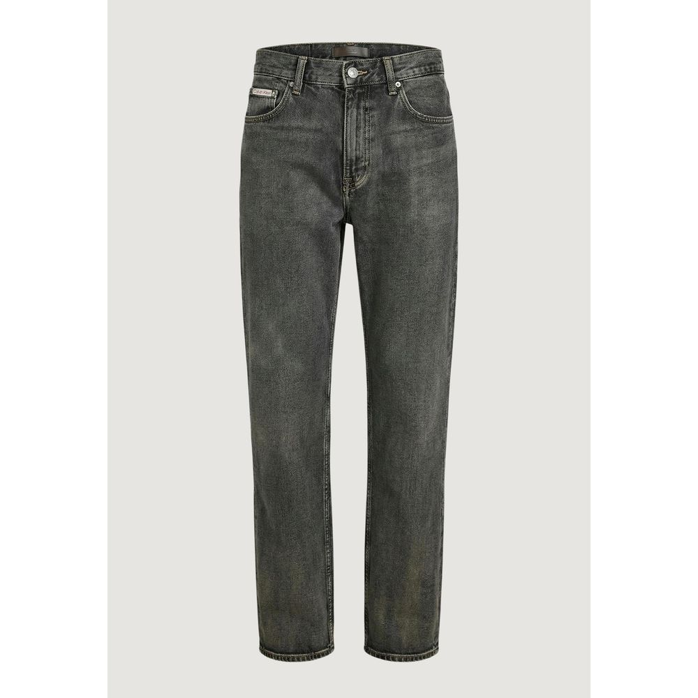 Beige Cotton Relaxed Fit Jeans - ventzia