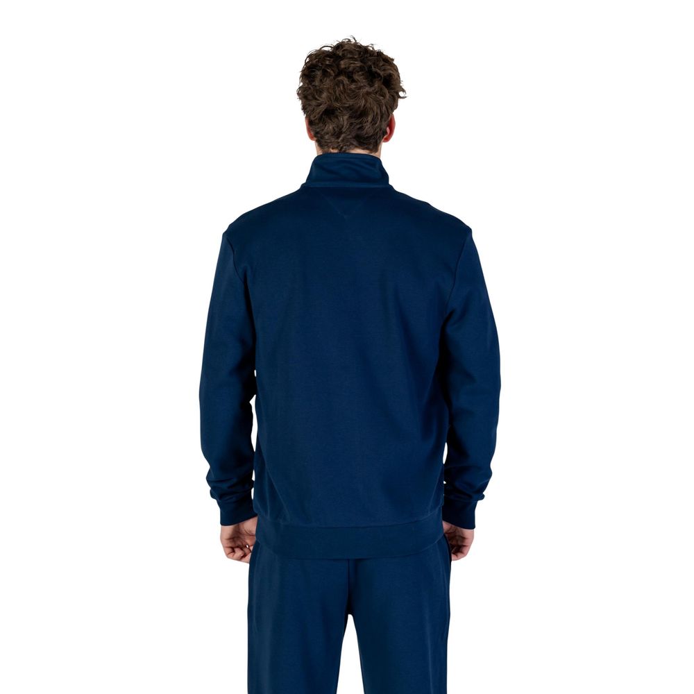 Blue Recycled Cotton Sweatshirt - ventzia