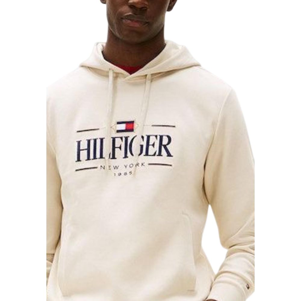 Beige Organic Cotton Hoodie - ventzia