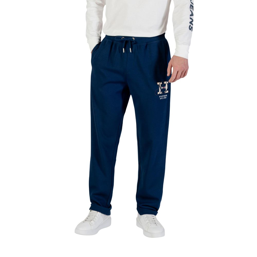 Blue Recycled Cotton Joggers (Workout Pants) - ventzia