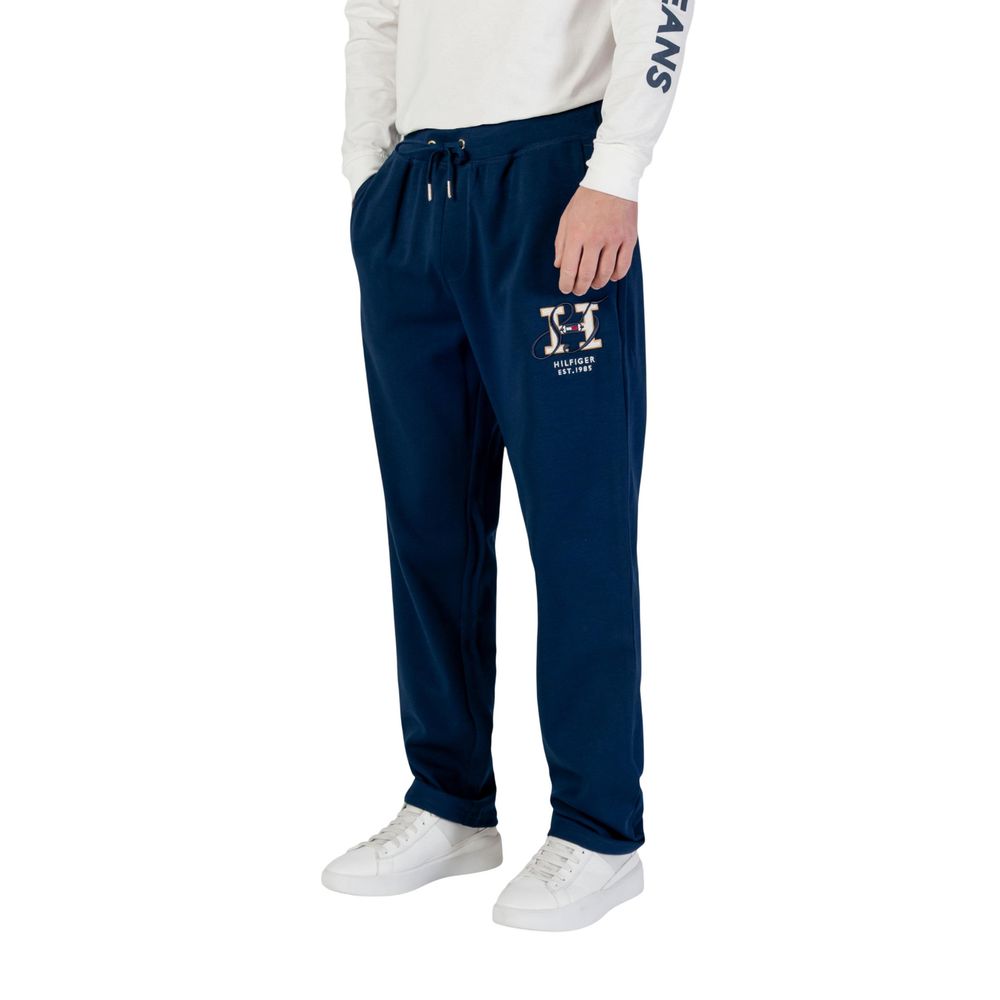 Blue Recycled Cotton Joggers (Workout Pants) - ventzia